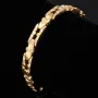Goldarmband aus edlem 585 / 14k Gelbgold mit außergewöhnlichem Design in ca. 20 cm Länge und einer Breite von ca. 7mm (ca. 13,5g)
