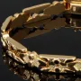 Goldarmband aus edlem 585 / 14k Gelbgold mit außergewöhnlichem Design in ca. 20 cm Länge und einer Breite von ca. 7mm (ca. 13,5g)