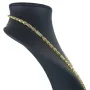 Bling-Bling-Königskette mit Zirkoniabesatz aus 585er Gelbgold (14k)- ca. 55cm lang, 3,3 mm breit, ca. 14,5g