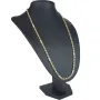 Bling-Bling-Königskette mit Zirkoniabesatz aus 585er Gelbgold (14k)- ca. 55cm lang, 3,3 mm breit, ca. 14,5g