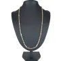 Bling-Bling-Königskette mit Zirkoniabesatz aus 585er Gelbgold (14k)- ca. 55cm lang, 3,3 mm breit, ca. 14,5g