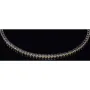 Tennisarmband mit funkelnden schwarzen Zirkonia aus hochwertigem 585 14K Gold in (ca. 17 cm Länge)