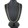 Glänzende Panzerkette aus edlem 585 /14k Gold (ca. 4 mm breit und 51 cm lang)