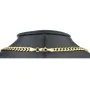 Glänzende Panzerkette aus edlem 585 /14k Gold (ca. 4 mm breit und 51 cm lang)
