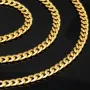 Glänzende Panzerkette aus edlem 585 /14k Gold (ca. 4 mm breit und 51 cm lang)