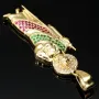 Funkelnder Jesus Christus-Anhänger aus hochwertigem 14k / 585 Gold (Gelbgold) mit Zirkoniabesatz