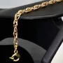Bicolor Armband aus funkelnden 585 14K Gold in außergewöhnlichem Design in ca. 20,5 cm Länge