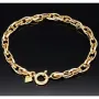 Bicolor Armband aus funkelnden 585 14K Gold in außergewöhnlichem Design in ca. 20,5 cm Länge