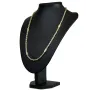 Bling-Bling Königskette mit Zirkoniabesatz aus 14K 585er Gold (Gelbgold) - ca. 65cm, 4,5 mm, 28,1g