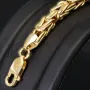 Königsarmband aus funkelndem 14K 585 Gold (Gelbgold) 4mm breit, ca. 20,5 cm lang
