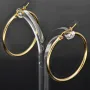 Wunderschöne, glänzend polierte Creolen in hochwertigem 14K / 585 Gold (Gelbgold)