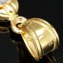 Kruzifix-Kreuz Anhänger - Jesus Christus aus glanzvollem Gold 14k (585) Gelbgold und Weißgold