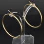 Edle Creolen aus hochwertigem, glänzend poliertem 14K / 585 Gold (Gelbgold)