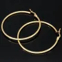 Edle Creolen aus hochwertigem, glänzend poliertem 14K / 585 Gold (Gelbgold)
