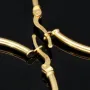 Edle Creolen aus hochwertigem, glänzend poliertem 14K / 585 Gold (Gelbgold)