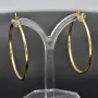 Edle Creolen aus hochwertigem, glänzend poliertem 14K / 585 Gold (Gelbgold)