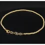 Längenverstellbares Armband, mit vielen kleinen Goldkügelchen bestückt, aus 585 14K Gelbgold in ca. 17,5 - 20 cm Länge