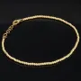 Längenverstellbares Armband, mit vielen kleinen Goldkügelchen bestückt, aus 585 14K Gelbgold in ca. 17,5 - 20 cm Länge