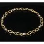 Stilvolles Damen - Armband aus hochwertigem 585 / 14k Bicolor Gold (Gelbgold und Weißgold) ca. 21cm lang
