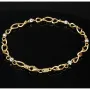 Stilvolles Damen - Armband aus hochwertigem 585 / 14k Bicolor Gold (Gelbgold und Weißgold) ca. 21cm lang
