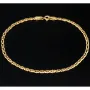 Stilvolles Gold-Armband aus hochwertigem 14K 585 Gelbgold mit feinem Muster in ca. 20cm Länge, 2,3mm Breite