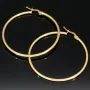 Elegante Creolen aus exquisitem, glänzend poliertem Gelbgold (14K / 585 Gold)