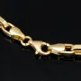 Hochwertig produziertes Ankerarmband aus edlem Gold mit Greco-Design ca. 21cm lang und 3,5mm breit (585 / 14k Gelbgold)