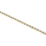 Damen-Designerkette in 585 (14k) Gelb- und Weißgold ca. 55 cm Länge