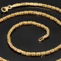 Kurze, hochwertig produzierte Königskette aus edlem 14k / 585 Gold 44cm, 2mm