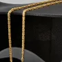 Kurze, hochwertig produzierte Königskette aus edlem 14k / 585 Gold 44cm, 2mm