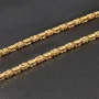 Kurze, hochwertig produzierte Königskette aus edlem 14k / 585 Gold 44cm, 2mm