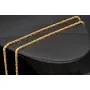 Kurze, hochwertig produzierte Königskette aus edlem 14k / 585 Gold 44cm, 2mm