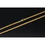 Kurze, hochwertig produzierte Königskette aus edlem 14k / 585 Gold 44cm, 2mm