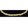 Glänzendes Königsarmband aus exquisitem Gold (585er 14k Gelbgold ), 3mm breit, ca. 21cm lang