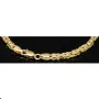 Funkelndes Königsarmband aus hochwertigem Gold (585er 14k Gelbgold ), 3mm breit, ca. 22cm lang