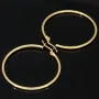 Sehr schöne, große, glänzende polierte Creolen-Ohrschmuck / Ohrringe 585er 14K Gold