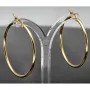 Sehr schöne, große, glänzende polierte Creolen-Ohrschmuck / Ohrringe 585er 14K Gold