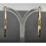 Sehr schöne, große, glänzende polierte Creolen-Ohrschmuck / Ohrringe 585er 14K Gold