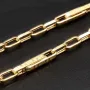 Hochwertig produzierte Ankerkette mit Greco-Design aus Gold (14k 585 Gelbgold)- ca. 55cm, 3mm
