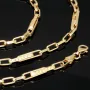 Hochwertig produzierte Ankerkette mit Greco-Design aus Gold (14k 585 Gelbgold)- ca. 55cm, 3mm