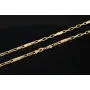 Hochwertig produzierte Ankerkette mit Greco-Design aus Gold (14k 585 Gelbgold)- ca. 55cm, 3mm