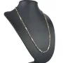 Hochwertig produzierte Ankerkette mit Greco-Design aus Gold (14k 585 Gelbgold)- ca. 55cm, 3mm