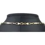 Hochwertig produzierte Ankerkette mit Greco-Design aus Gold (14k 585 Gelbgold)- ca. 55cm, 3mm