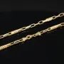 Hochwertig produzierte Ankerkette mit Greco-Design aus Gold (14k 585 Gelbgold)- ca. 55cm, 3mm
