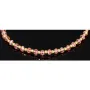 Trendiges, längenverstellbares Kugel Zug-Armband mit Goldperlen in 585 14K und funkelnden, transparenten, rosa Beads zum Schnäppchenpreis