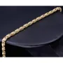 Königsarmband aus funkelndem Gold (585er Gelbgold 14 Karat) in ca. 20 cm Länge, ca. 3mm Breite