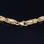Königsarmband aus funkelndem Gold (585er Gelbgold 14 Karat) in ca. 20 cm Länge, ca. 3mm Breite