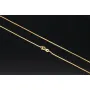 Exquisite Schlangenkette für Damen aus hochwertigem 14K 585 Gold in ca. 50cm, 1mm