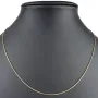 Exquisite Schlangenkette für Damen aus hochwertigem 14K 585 Gold in ca. 50cm, 1mm
