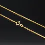 Sehr kurze, hochwertig produzierte Venezianerkette aus edlem Gold (585 / 14k Gelbgold ca. 5,8g) in ca. 42 cm, ca. 1,4 mm - für Kinder und sehr schlanke Damen geeignet
